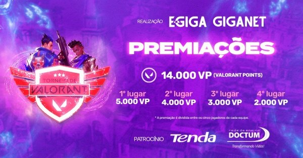Torneio E Giga De Valorant 02 Online Sympla