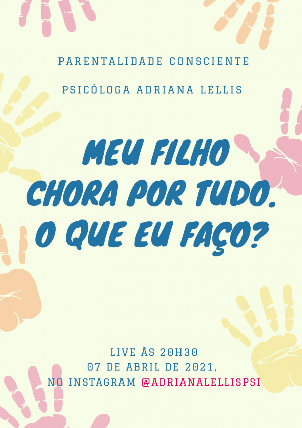 Aula "Meu filho chora por tudo. O que eu faço?" - online - Sympla