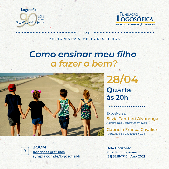 Como ensinar meu filho a fazer o bem? - online - Sympla