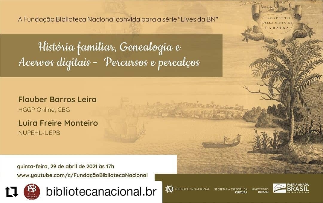 LIVES DA BN Hist ria Familiar Genealogia E Acervos Digitais Percursos E Percal os Online 