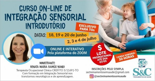 CURSO INTEGRAÇÃO SENSORIAL INTRODUTÓRIO - online - Sympla