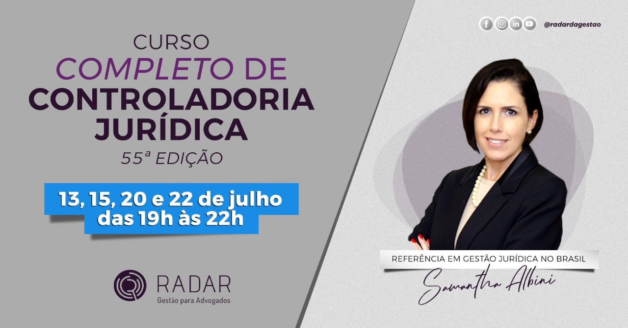 Curso Completo De Controladoria Jur dica 55 Edi o Sympla