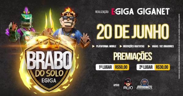 Torneio E Giga De Free Fire 07 Brabo Do Solo Online Sympla
