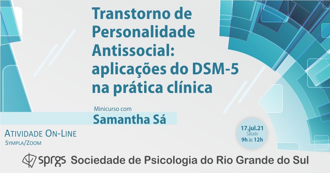Transtorno de Personalidade Antissocial aplicações do DSM5 Sympla