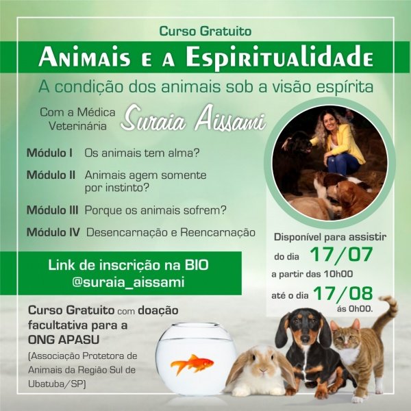 Imagem do evento Animais e a espiritualidade