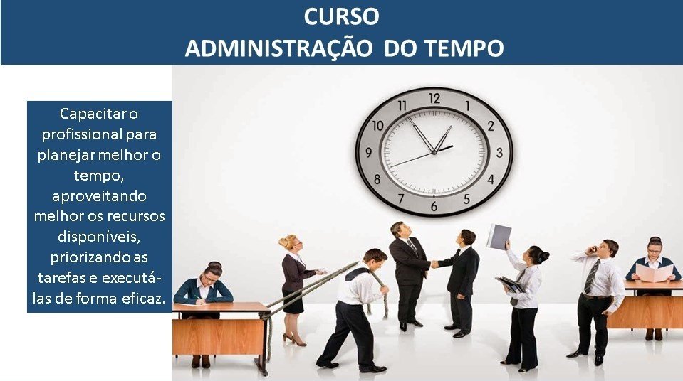 Curso Administração do Tempo - online - Sympla
