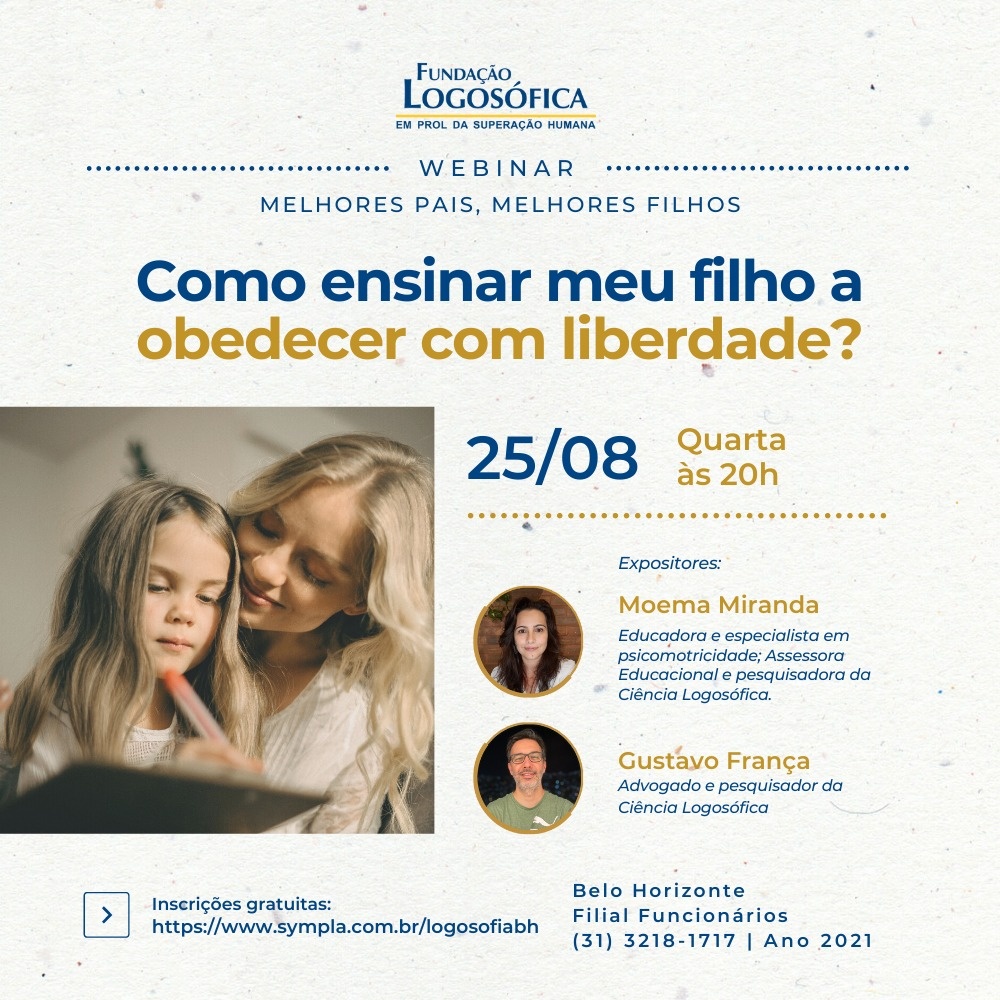 Como ensinar meu filho a obedecer com liberdade? - online - Sympla