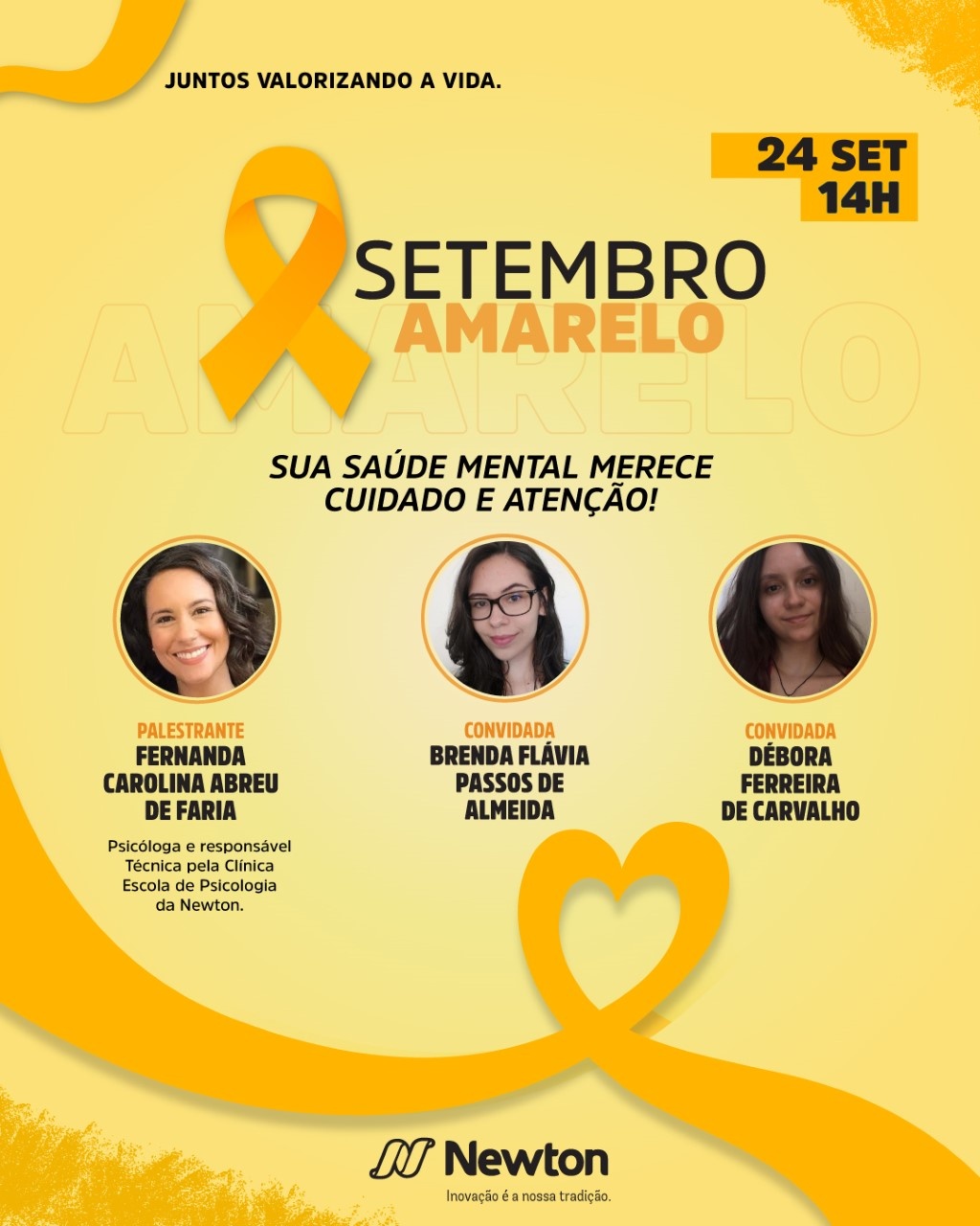 SETEMBRO AMARELO - SUA SAÚDE MENTAL MERECE CUIDADO E ATENÇÃO. - online ...