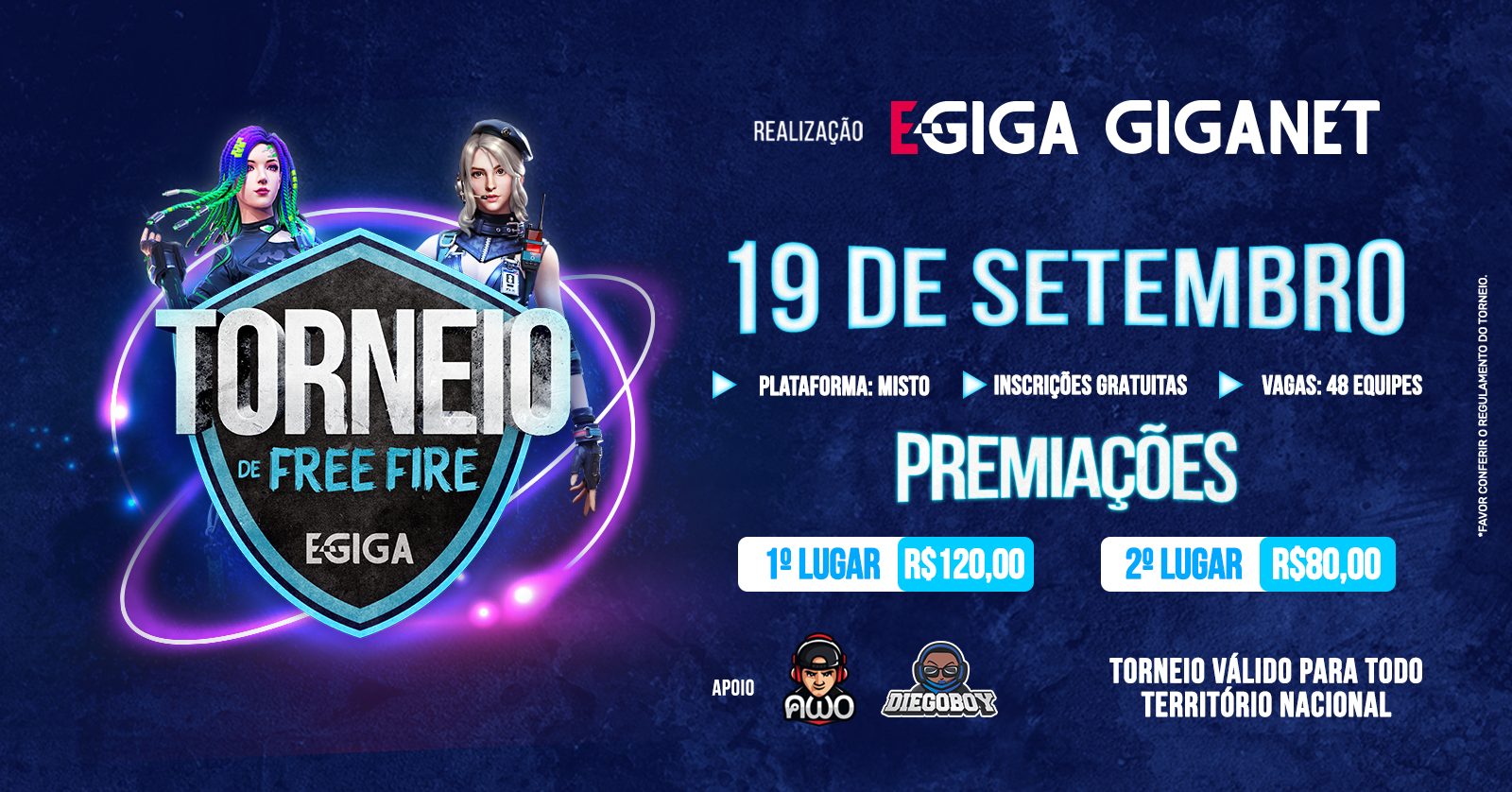 Torneio E Giga De Free Fire 10 Sympla