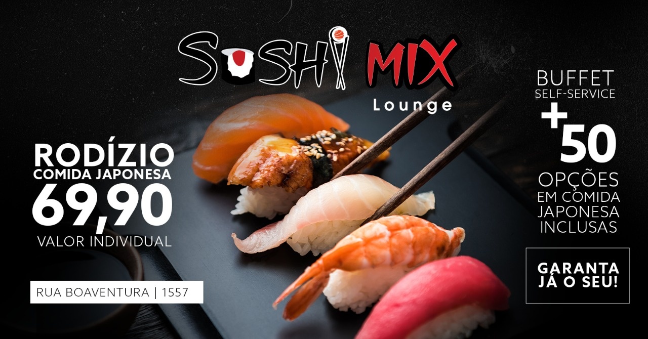 RODÍZIO COMIDA JAPONESA - R$69,90 por pessoa! em Belo Horizonte