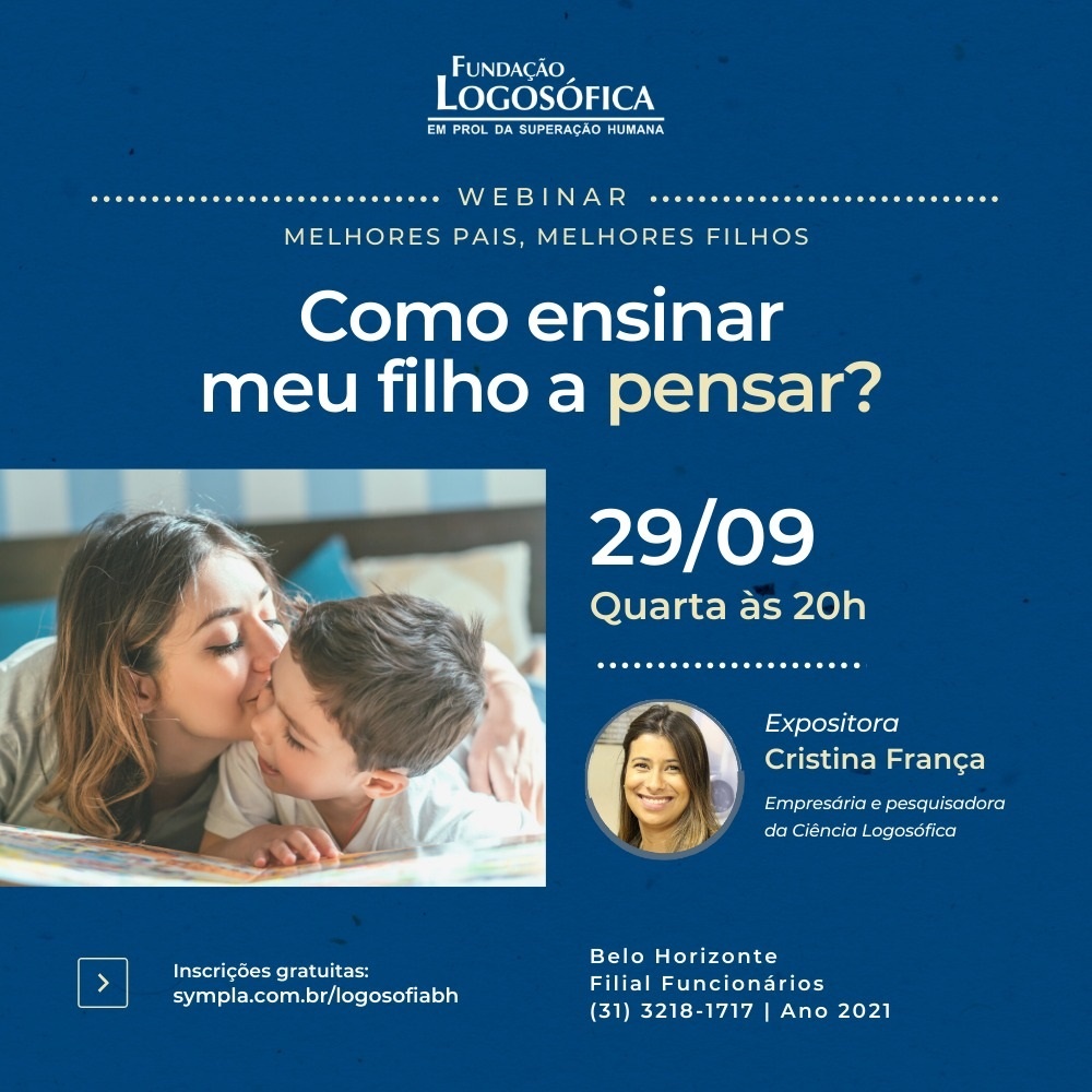 Como ensinar meu filho a pensar? - online - Sympla