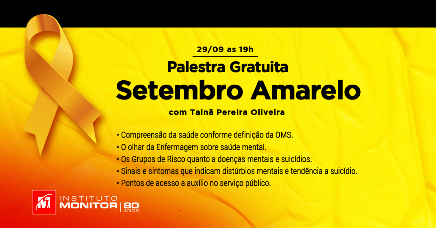Palestra Gratuita Setembro Amarelo - online - Sympla