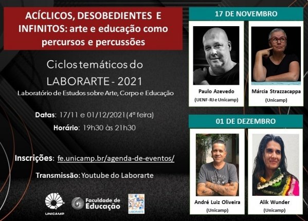 Laborarte 2021 Ac clicos Desobedientes E Infinitos Arte E Educa o Como Percursos E 