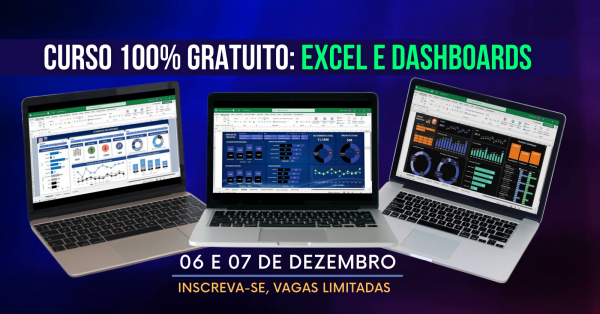 Curso Gratuito de Dashboards Profissionais no Excel - online - Sympla