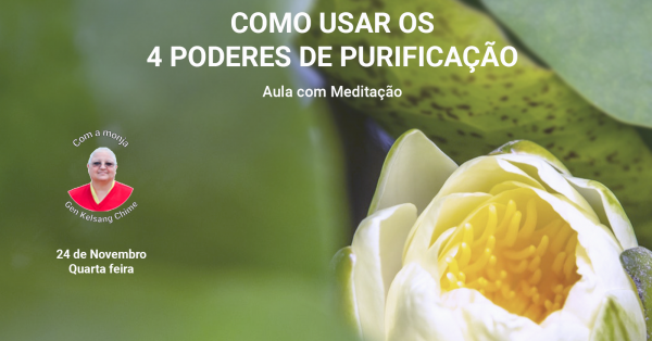 Como usar os 4 poderes de purificação - Aula com meditação - online ...