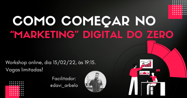 Como começar no marketing digital do zero - online - Sympla
