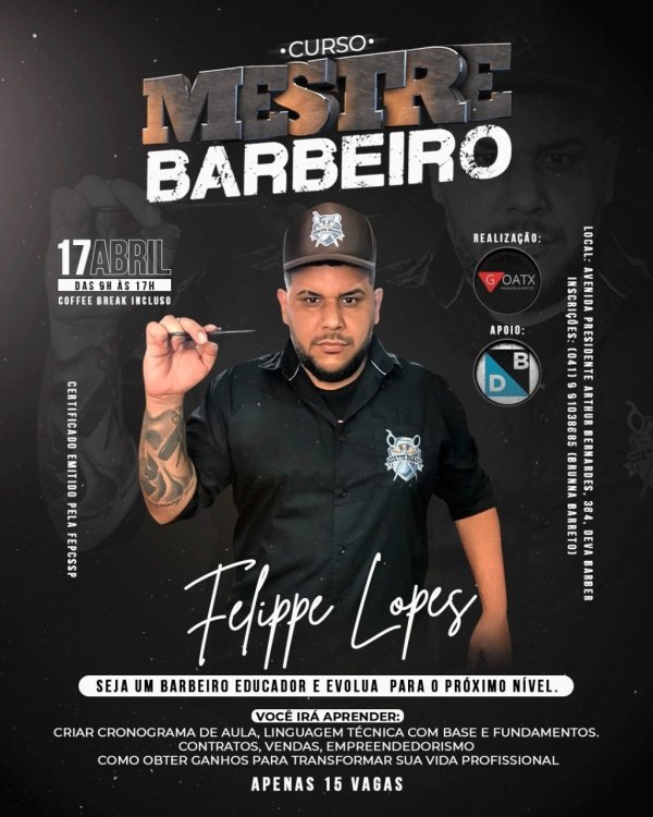 Mestre Barbeiro (Curso para Barbeiro Educador) em Curitiba - Sympla