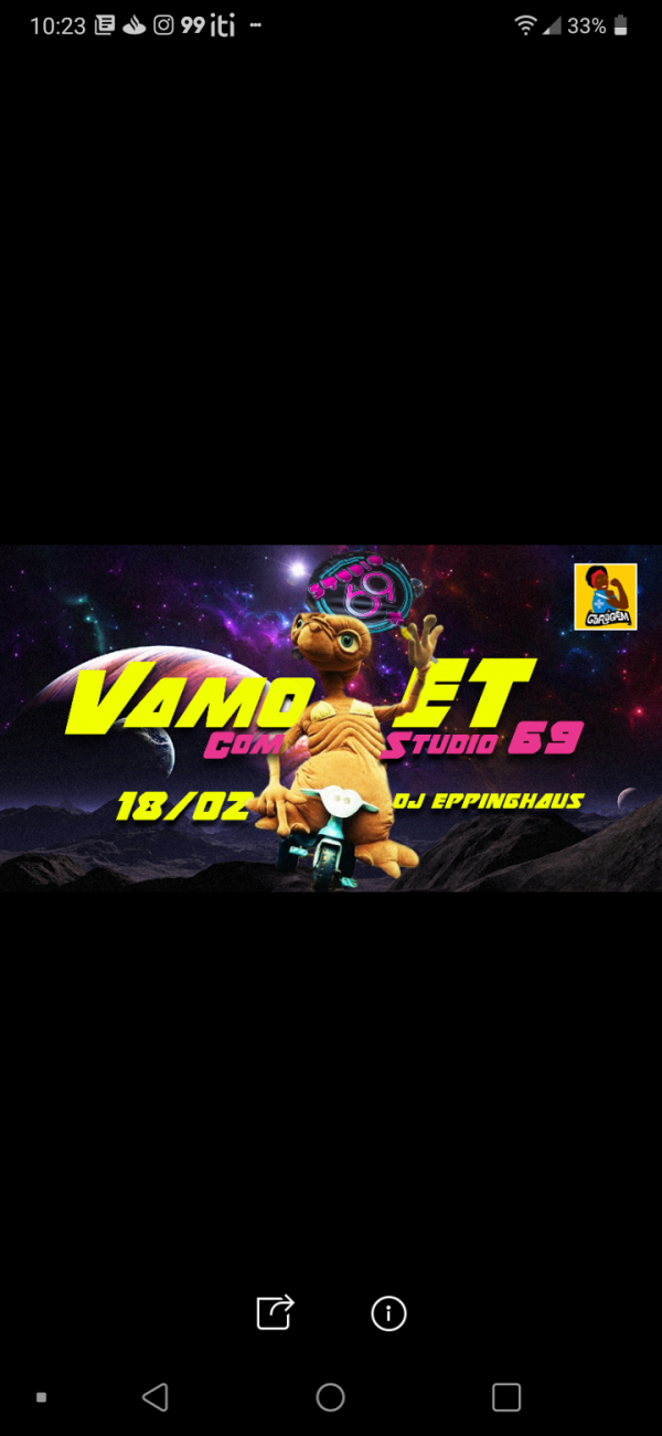 Vamo ET com 69 na Garage…