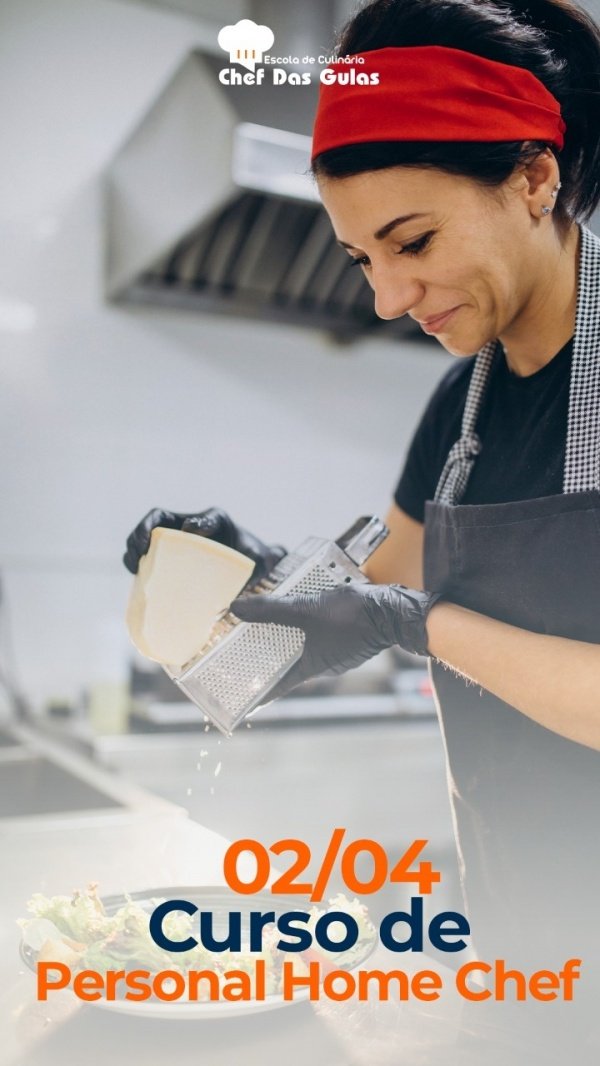 CURSO PERSONAL HOME CHEF - PRESENCIAL SP -04/04/2022 em São Paulo - Sympla
