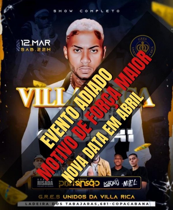 Villa Rica Prime em Rio de Janeiro 2023 Sympla