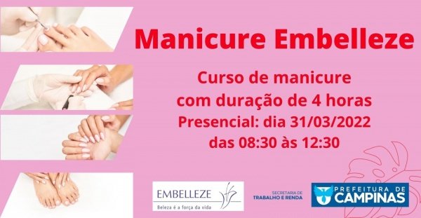 Manicure Embelleze em Campinas - Sympla