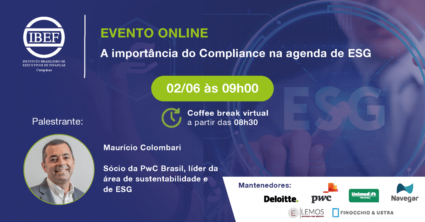 A importância do Compliance na agenda de ESG - online - Sympla