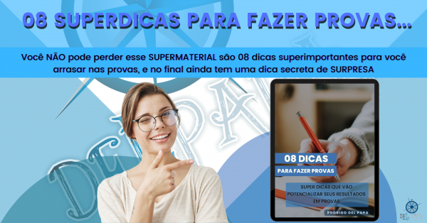 Imagem do evento 08 DICAS PARA FAZER PROVAS