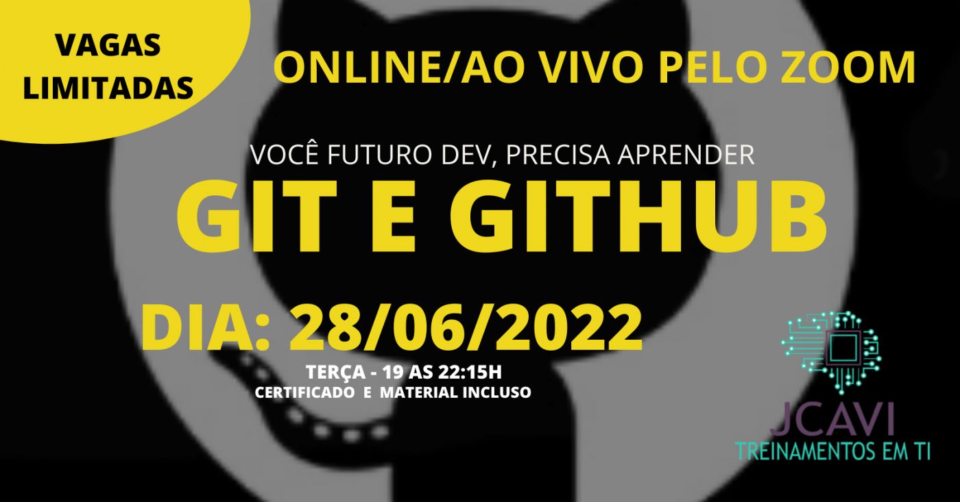 CURSO GIT E GITHUB - AO VIVO COM PROFESSOR - online - Sympla
