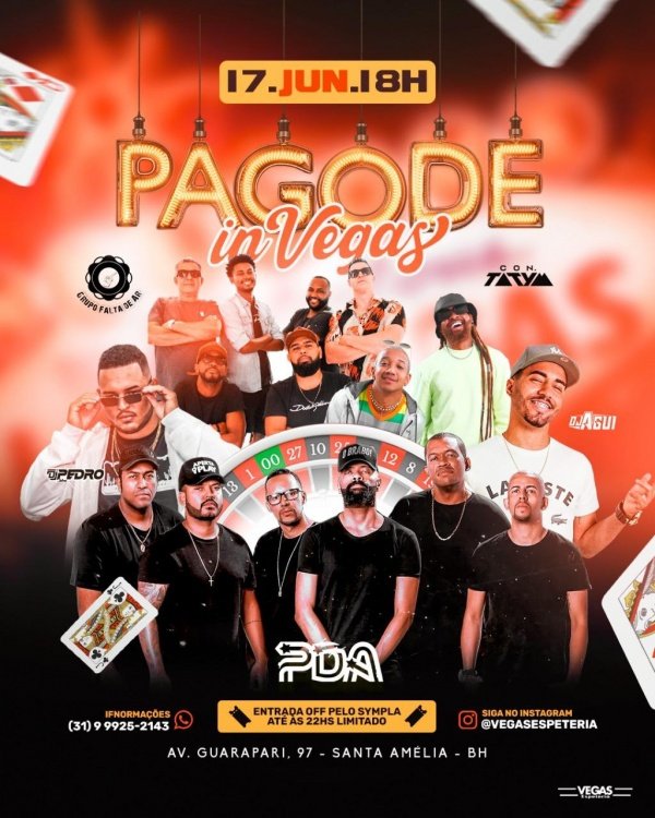 Pagode in Vegas em Belo Horizonte 2023 Sympla