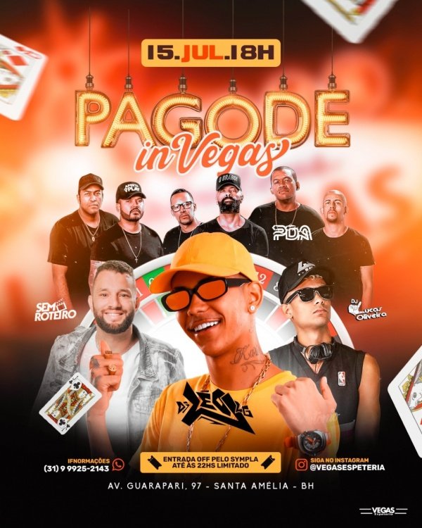 Pagode In Vegas em Belo Horizonte Sympla