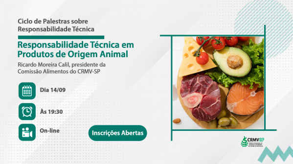 Responsabilidade Técnica em Produtos de Origem Animal - online - Sympla