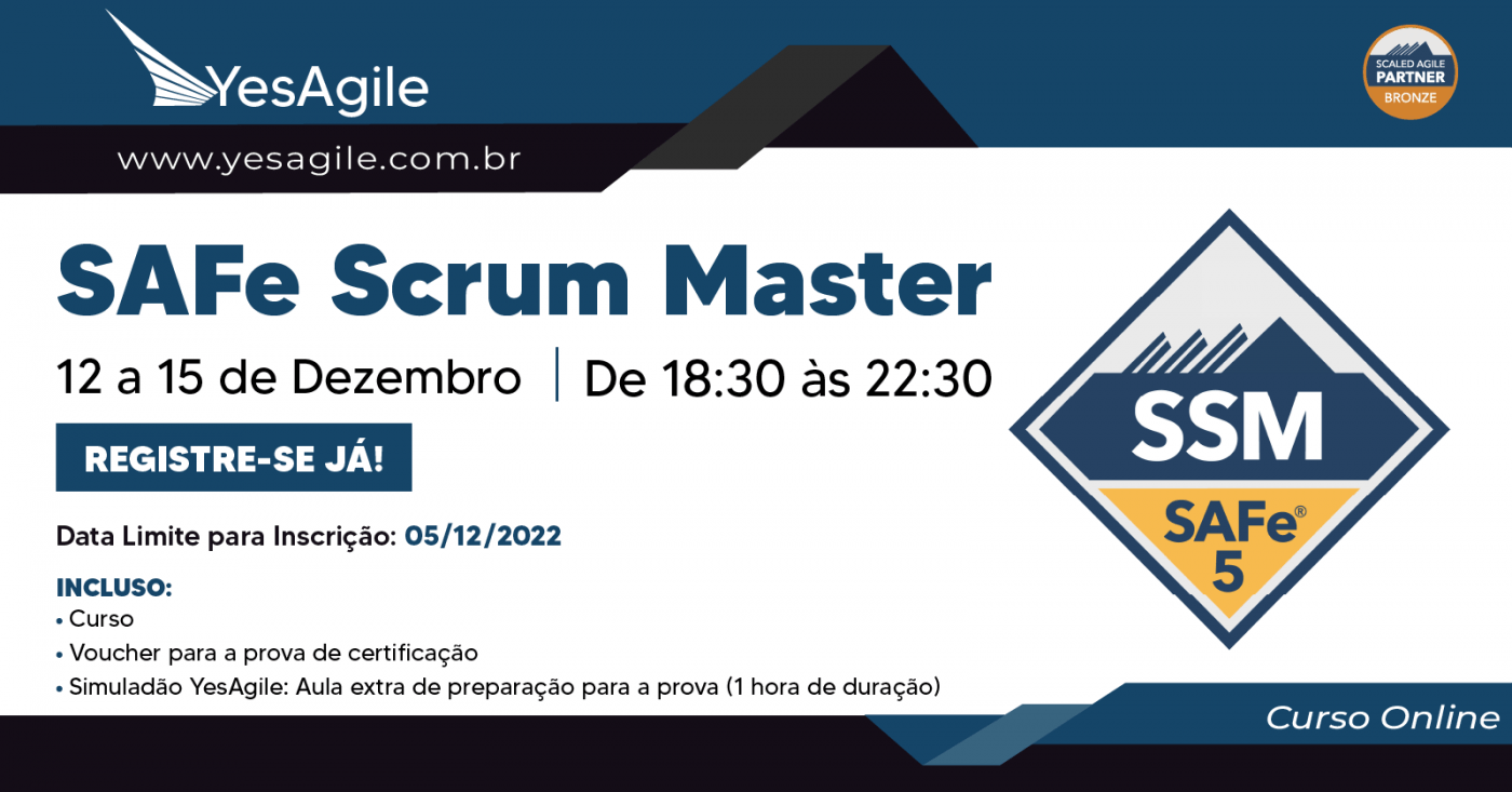SAFe Scrum Master com certificação SAFe® SSM - online - Sympla