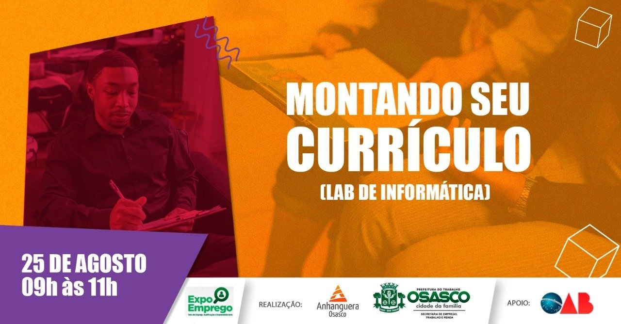 OFICINA: Montando seu CV (lab de informática) em Osasco - Sympla