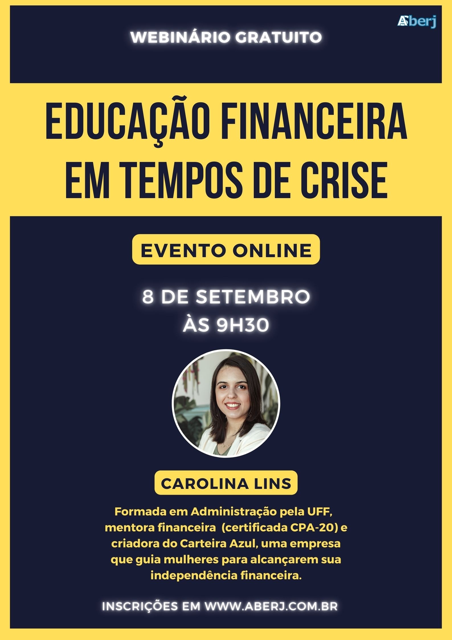 Webinário - Educação Financeira em Tempos de Crise - online - Sympla