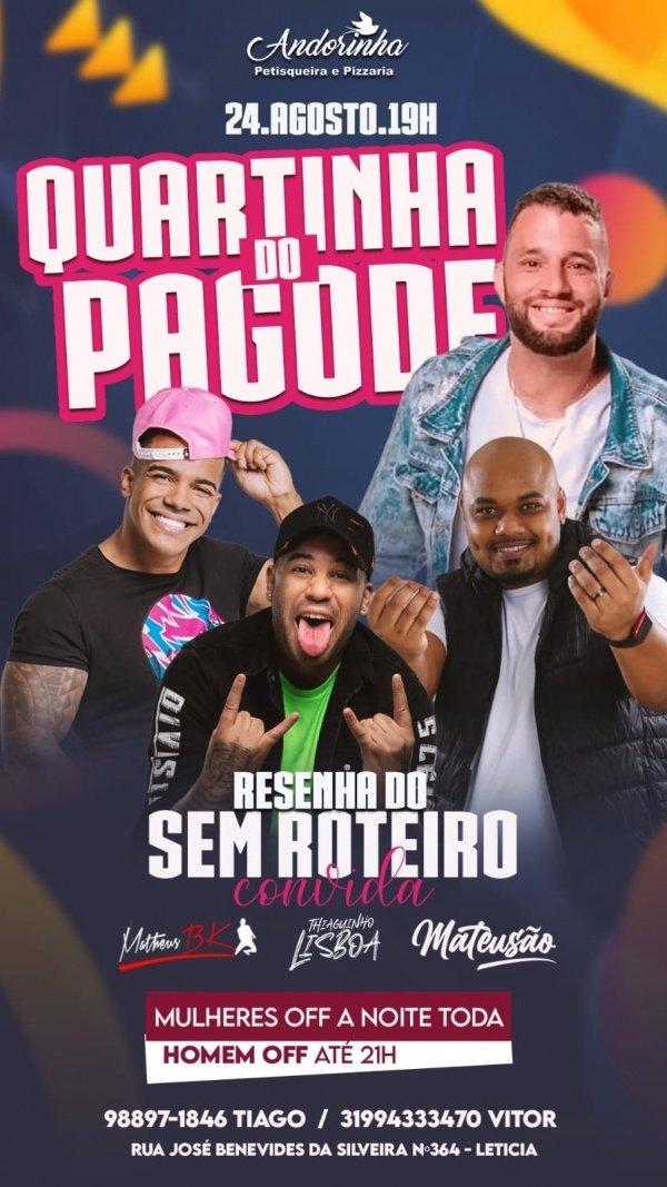 Quartinha do Pagode em Belo Horizonte Sympla