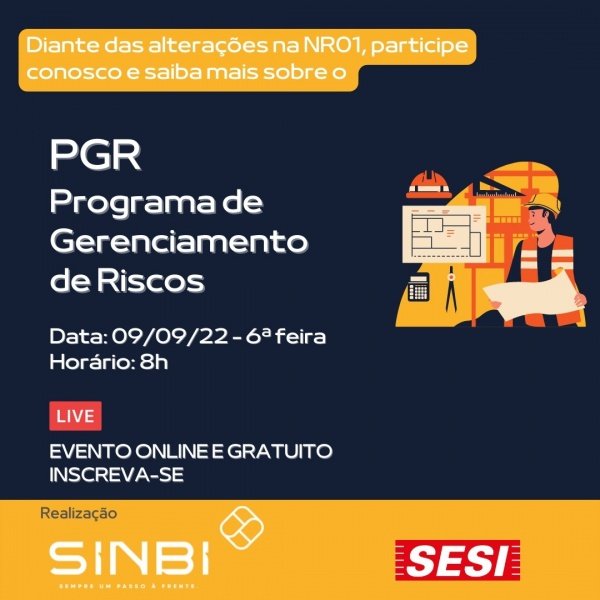 PGR - Programa de Gerenciamento de Riscos - online - Sympla