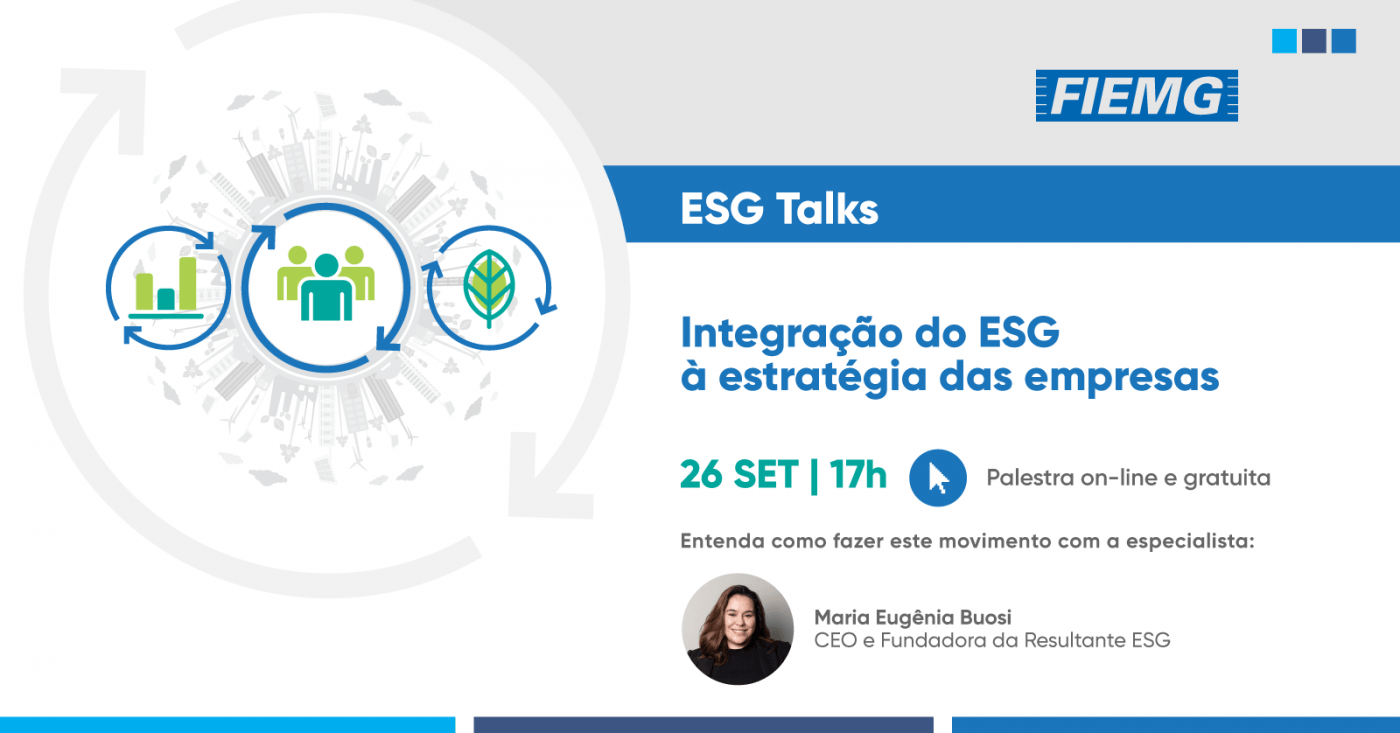 ESG Talks: Integração do ESG à estratégia das empresas. - online - Sympla