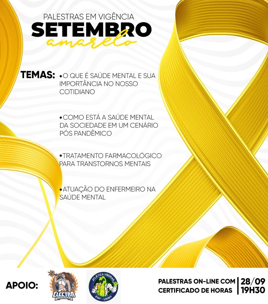 Palestra Setembro Amarelo - online - Sympla