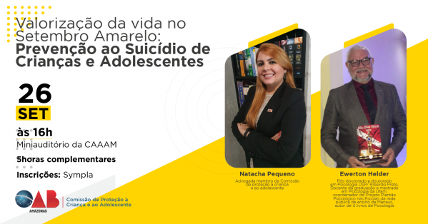 Palestra - Valorização da vida no setembro amarelo em Manaus - Sympla
