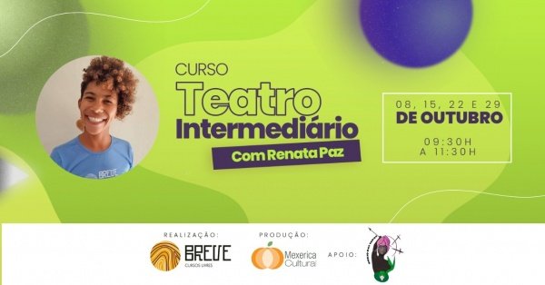 Curso de Teatro Intermediário - outubro/2022 em Belo Horizonte - Sympla