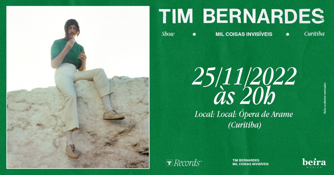 Tim Bernardes - Mil Coisas Invisíveis em Curitiba em Curitiba - Sympla