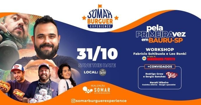 Somar Rajar SOMAR BURGUER BAURU em Bauru - Sympla