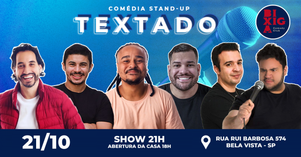 TEXTADO - STANDUP COMEDY em São Paulo - Sympla