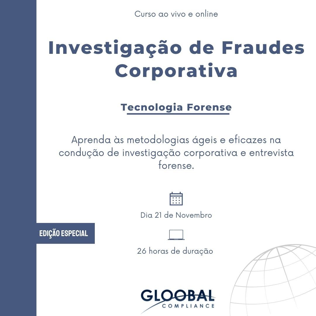 Investigação de Fraudes Corporativo e Tecnologia Forense - online - Sympla
