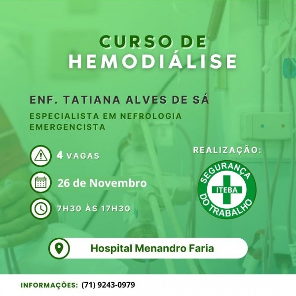 CURSO DE HEMODIALISE em Lauro de Freitas - Sympla