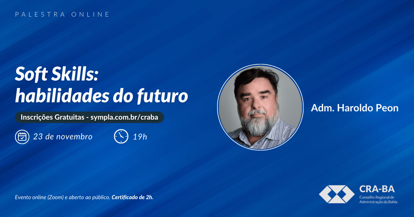 Palestra: Soft Skills - habilidades do futuro - online - Sympla