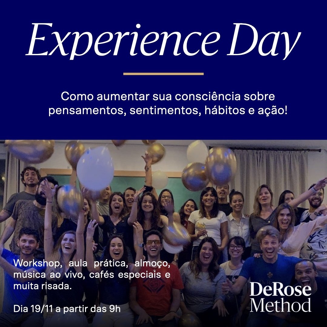Derose Method Experience day - DeRose Method Morumbi em São Paulo - Sympla
