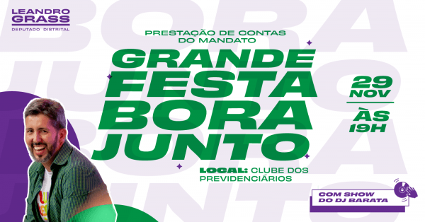 Grande Festa Bora Junto Em Brasília Sympla