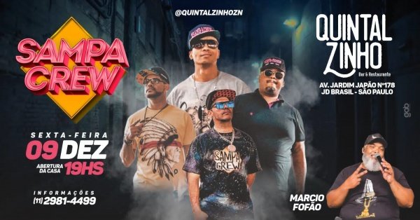 Show Sampa Crew em São Paulo - Sympla