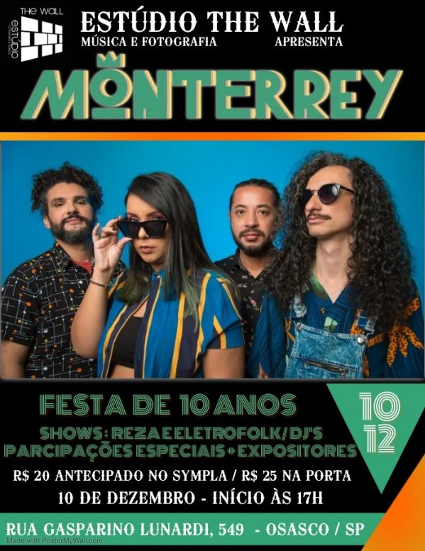 Monterrey - Festa de 10 anos em Osasco - Sympla